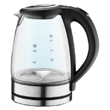 Hervidores eléctricos 1.7L de gran capacidad Venta caliente Hervidor de vidrio de té Superior hervidor eléctrico